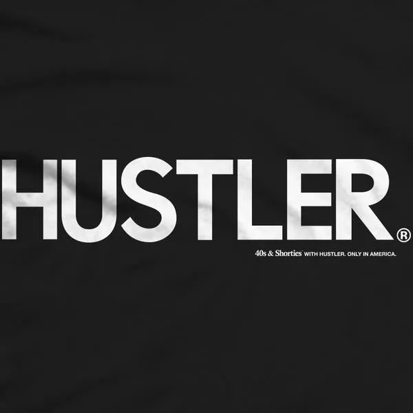 40s & Shorties Hustler Logo T-Shirt Tee Black.