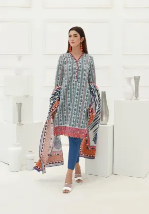 ACE Galleria Digital Embroidered Lawn Unstitched 3pc Suit ACE 12020