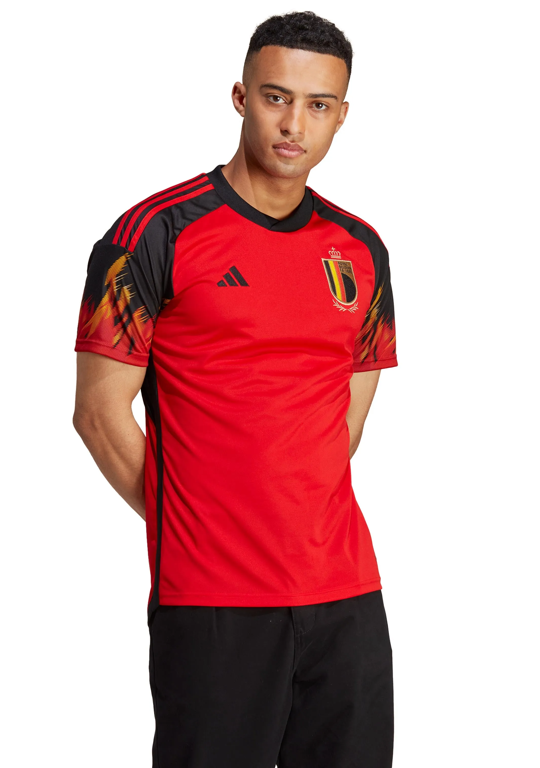 Adidas Mens Belgium Home Jersey <br> HD9412