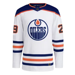 adidas - Men's Edmonton Oilers Leon Draisaitl Authentic Away Jersey (CR3569)