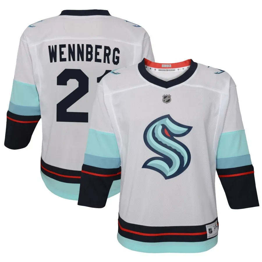 Alexander Wennberg Seattle Kraken Youth Away Replica Jersey - White