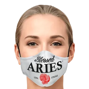 Blessed Aries Face Mask - White Renegade