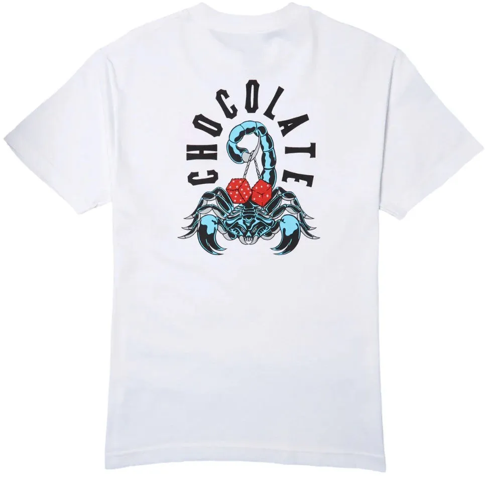 Chocolate Scorpion Dice Tee / White