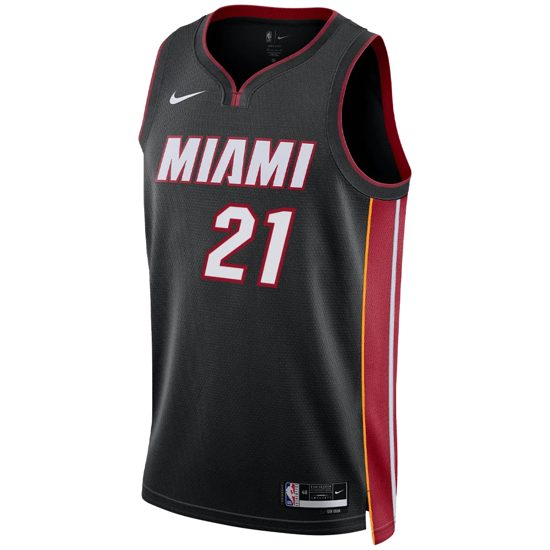 Cole Swider Nike Miami HEAT Icon Black Swingman Jersey