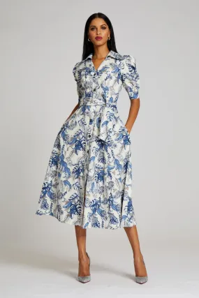 Cotton Printed Shirt Dress