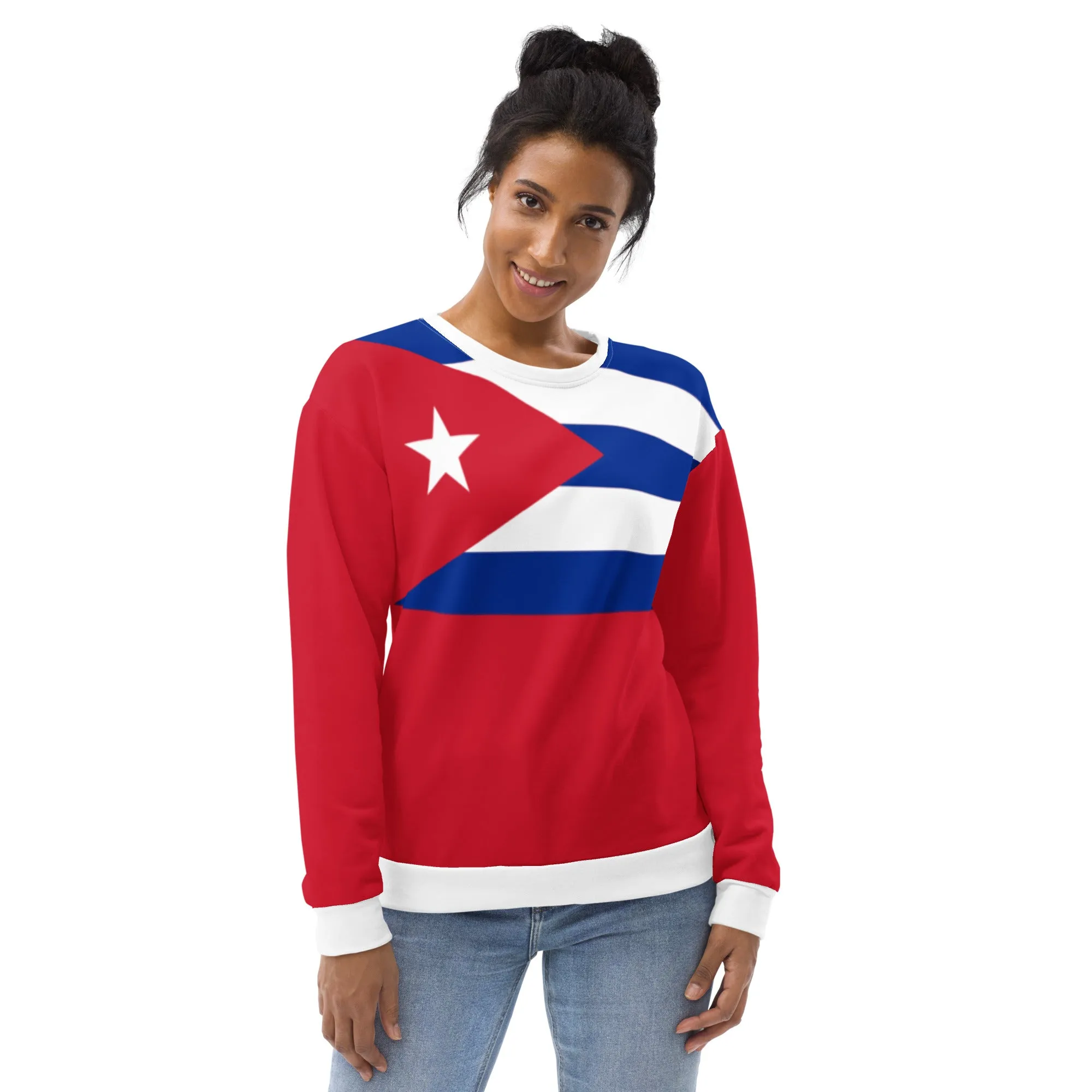 Cuba Sweatshirt / Flag Sweater / Patriotic Clothing