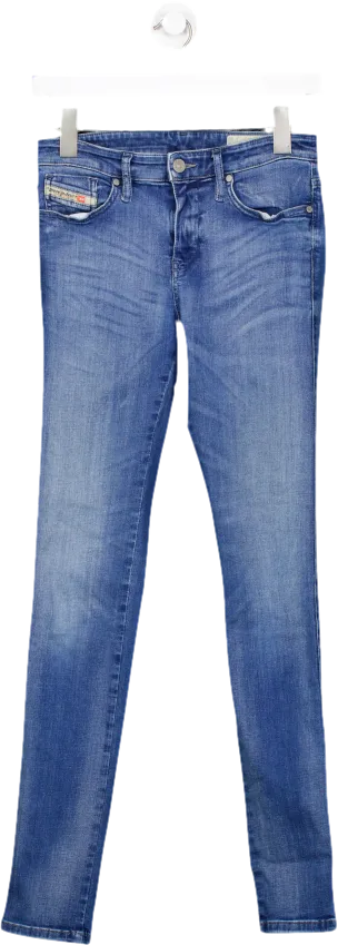 Diesel Blue Super Skinny Regular Waist Jeans W27