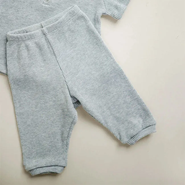 Fox and Poppy Waffle Pant - Light Grey