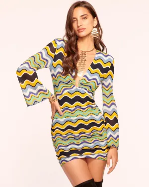 Frankie V-Neck Ruched Mini Dress