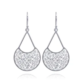 FUSION SILVER MEDIUM EARRINGS FILIGREE