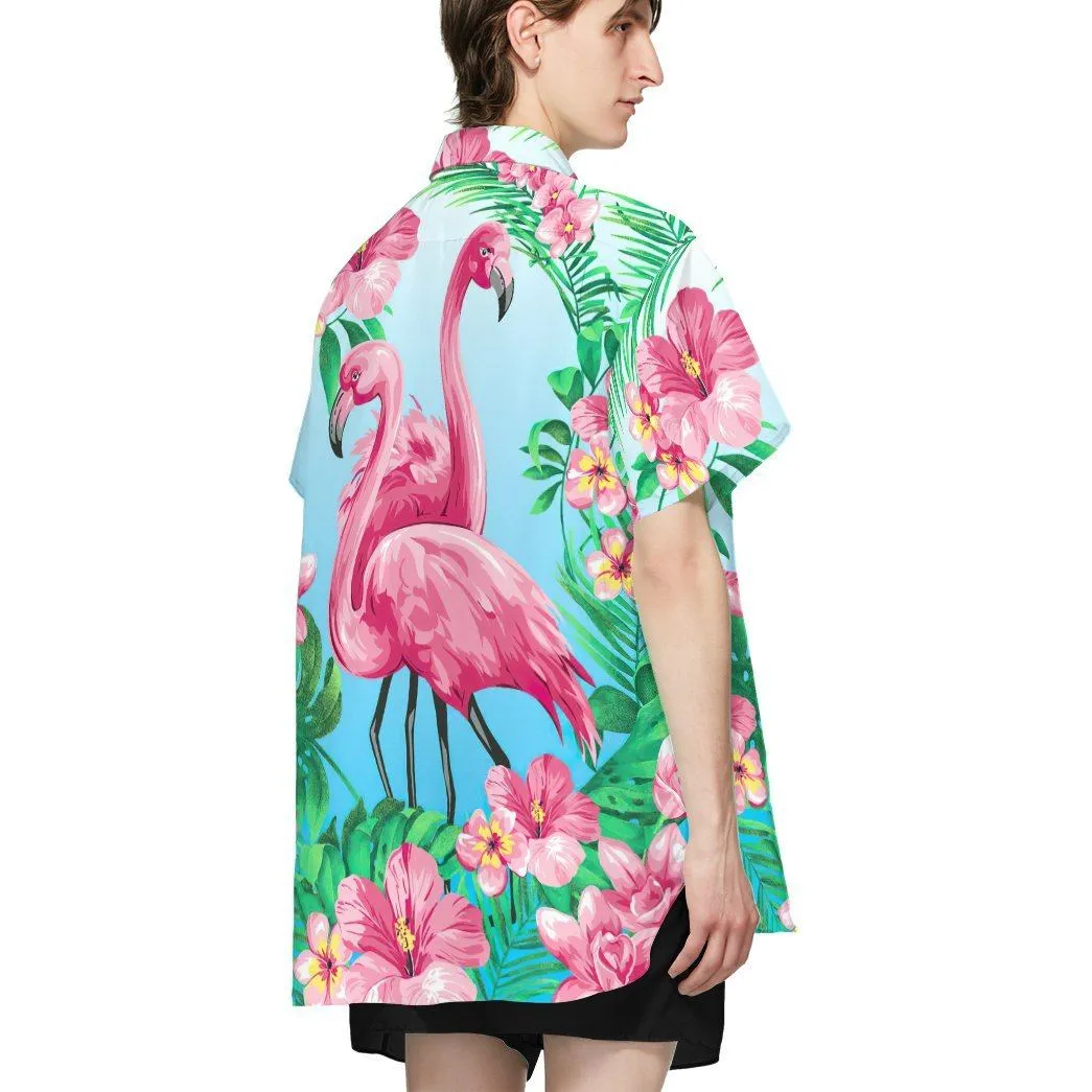 Gearhuman 3D Flamingo Hawaii Shirt