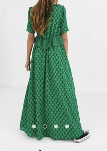 Gloria Green Hexagon Dress