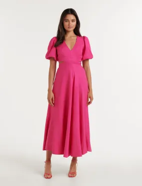 Hadley Tie Back Midi Dress