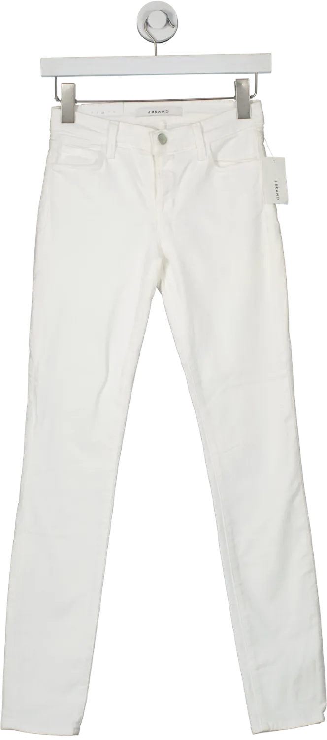 J Brand White 11" Leg Opening Skinny jeans BNWT W25