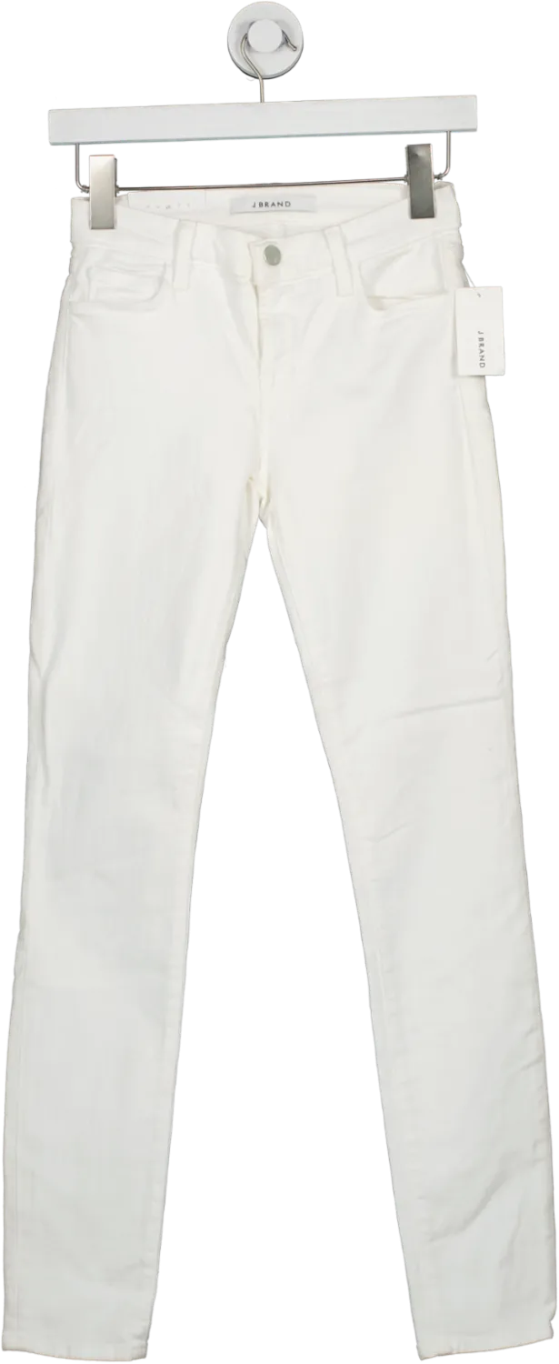 J Brand White 11" Leg Opening Skinny jeans BNWT W25