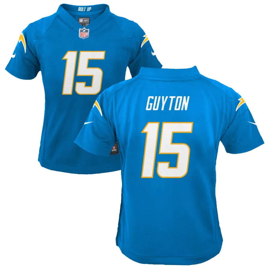 Jalen Guyton Los Angeles Chargers Nike Youth Game Jersey - Powder Blue