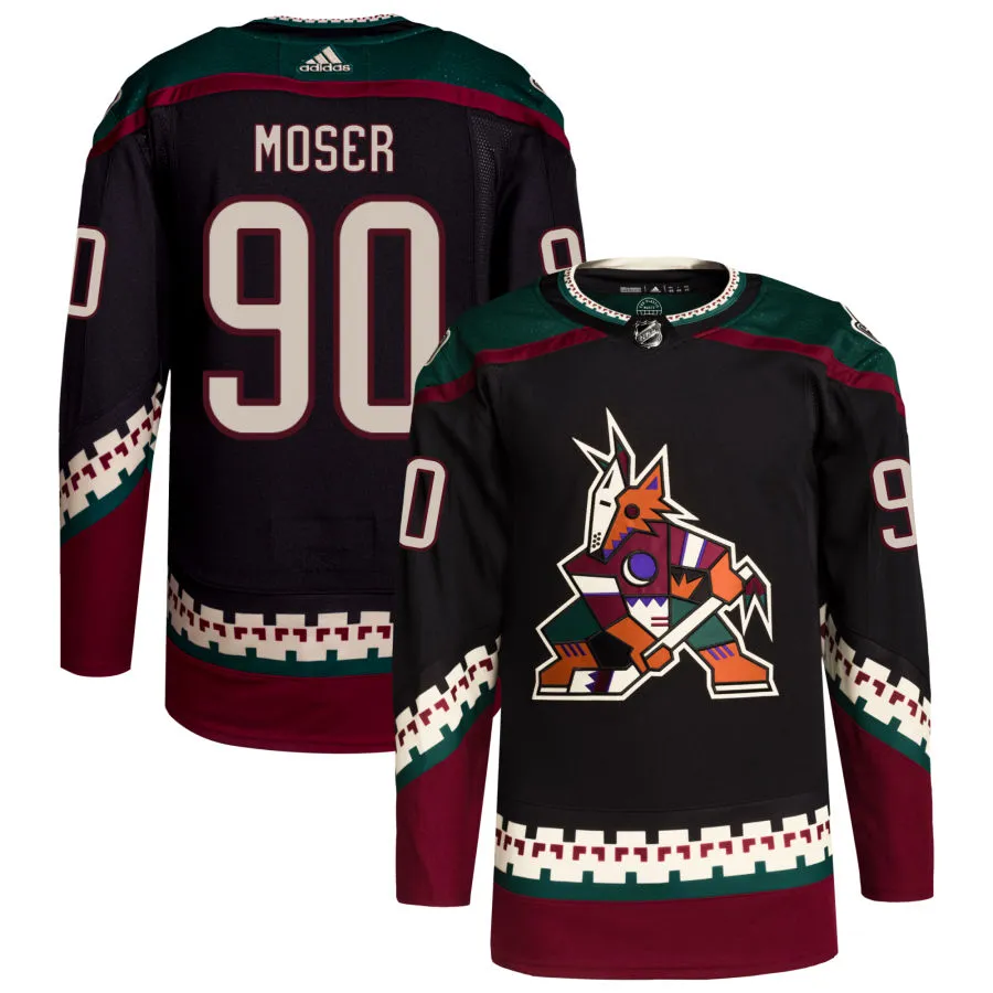 J.J. Moser Arizona Coyotes adidas Home Primegreen Authentic Pro Jersey - Black