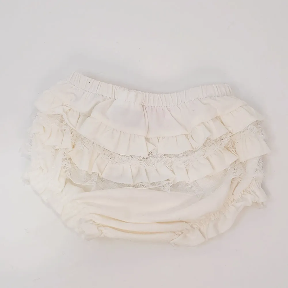 Knit Knickers-White 2-4M