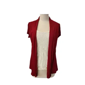 Lavish White Lace Top with Red Cover Up | Brand New |