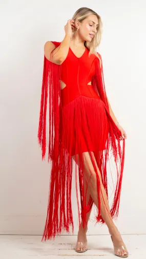 Levity Dress - Scarlet  Red