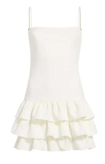 Classic White Amica Dress - Ideal for Formal Occasions