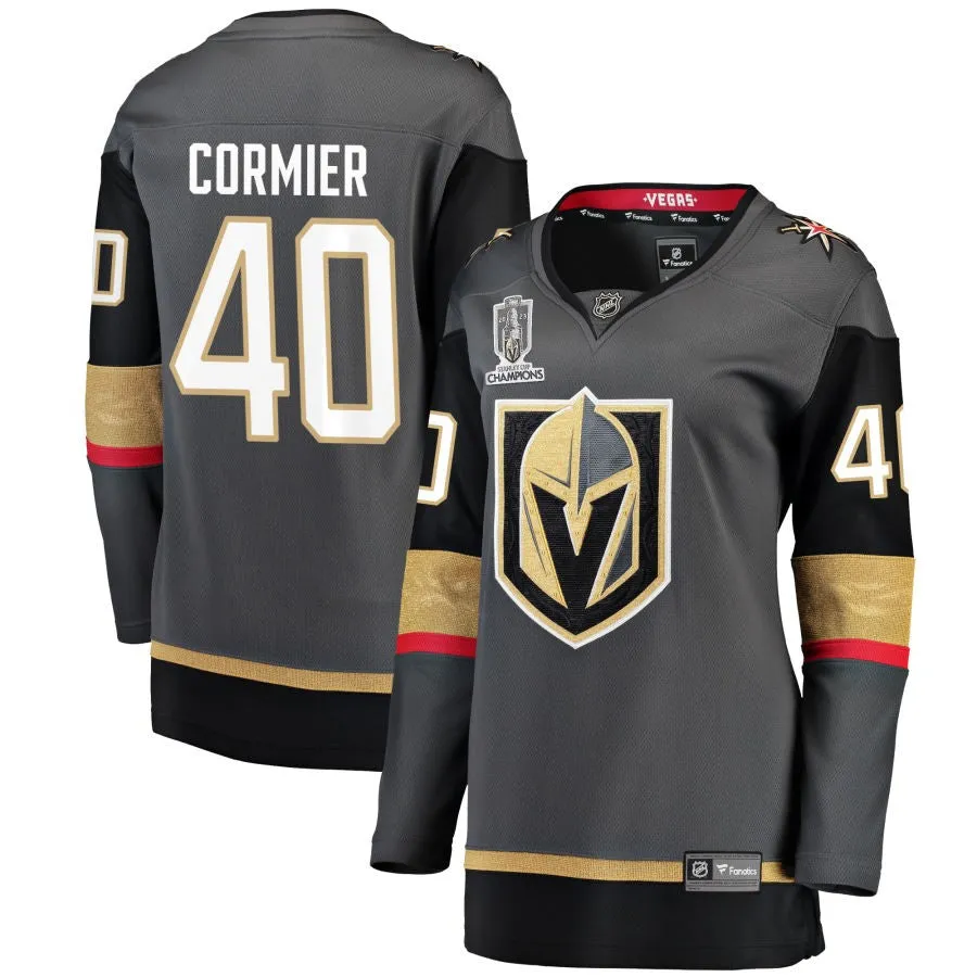 Lukas Cormier  Vegas Golden Knights Fanatics Branded Women's 2023 Stanley Cup Champions Alternate Breakaway Jersey - Black