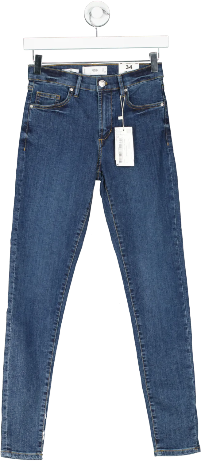 MANGO Blue Skinny Jeans Bnwt UK 6