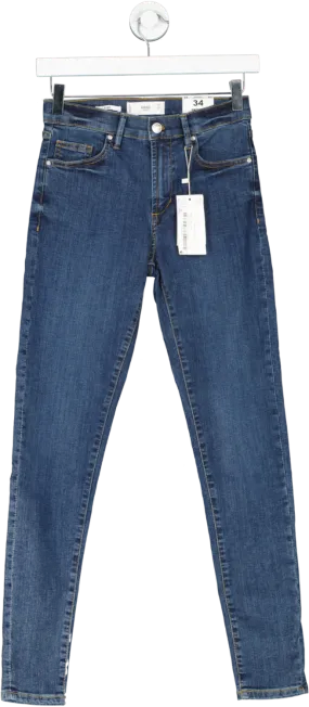 MANGO Blue Skinny Jeans Bnwt UK 6