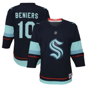 Matty Beniers Seattle Kraken Toddler Home Replica Jersey - Navy