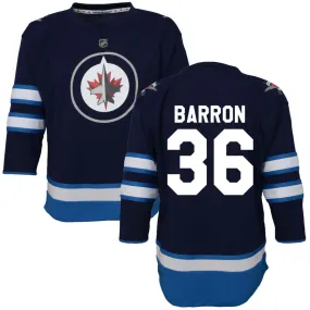 Morgan Barron Winnipeg Jets Toddler Home Replica Jersey - Navy