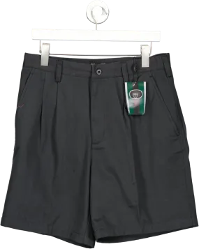 Nike Golf Black Cotton Chino Golf Logo Shorts W32