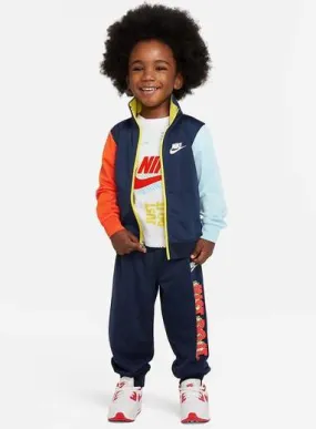 NIKE INFANT'S ACTIVE TRICOT NAVY TRACKSUIT 2 SET