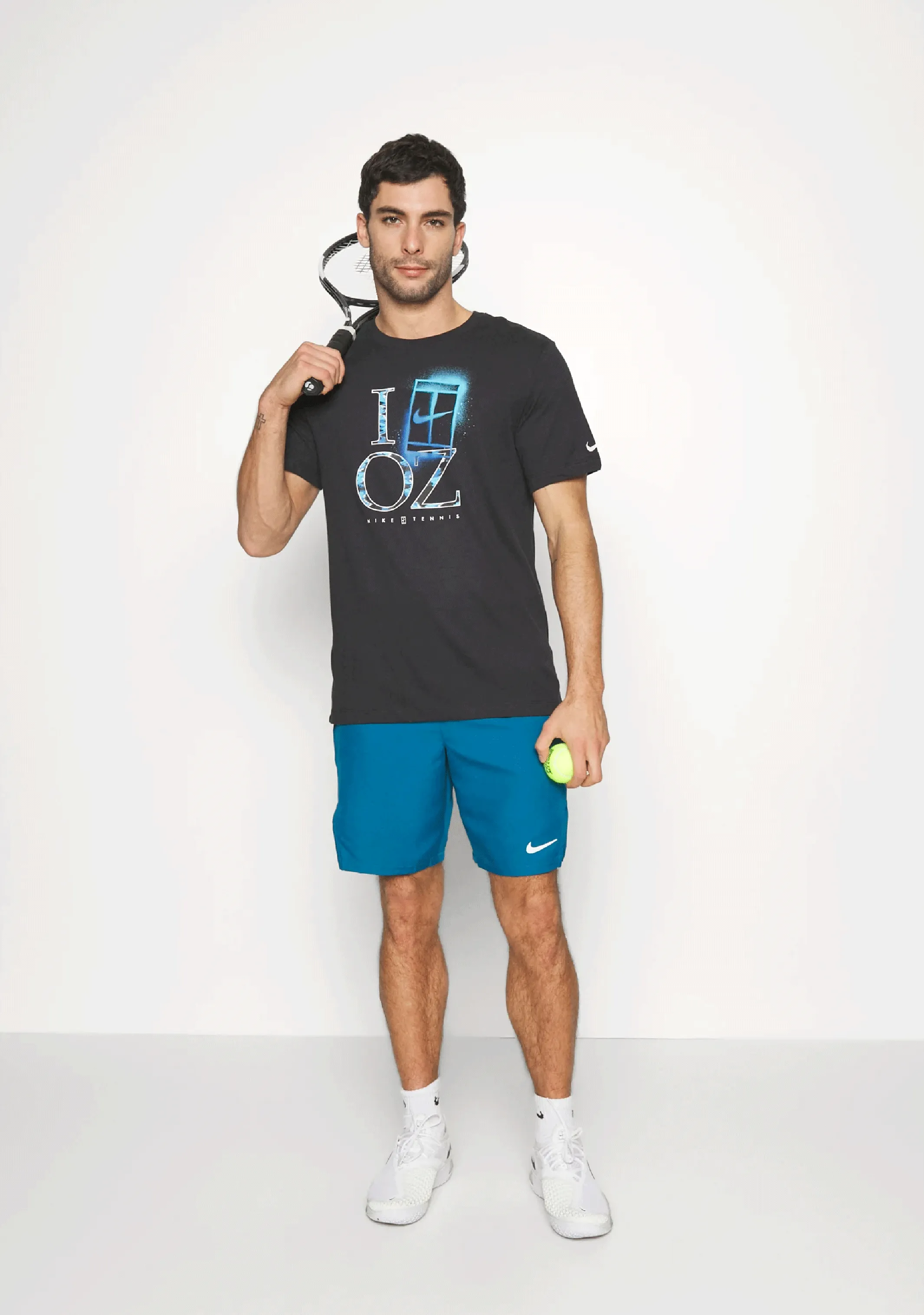 Nike Mens Dri Fit Oz Tennis Tee <BR> DZ2635 010