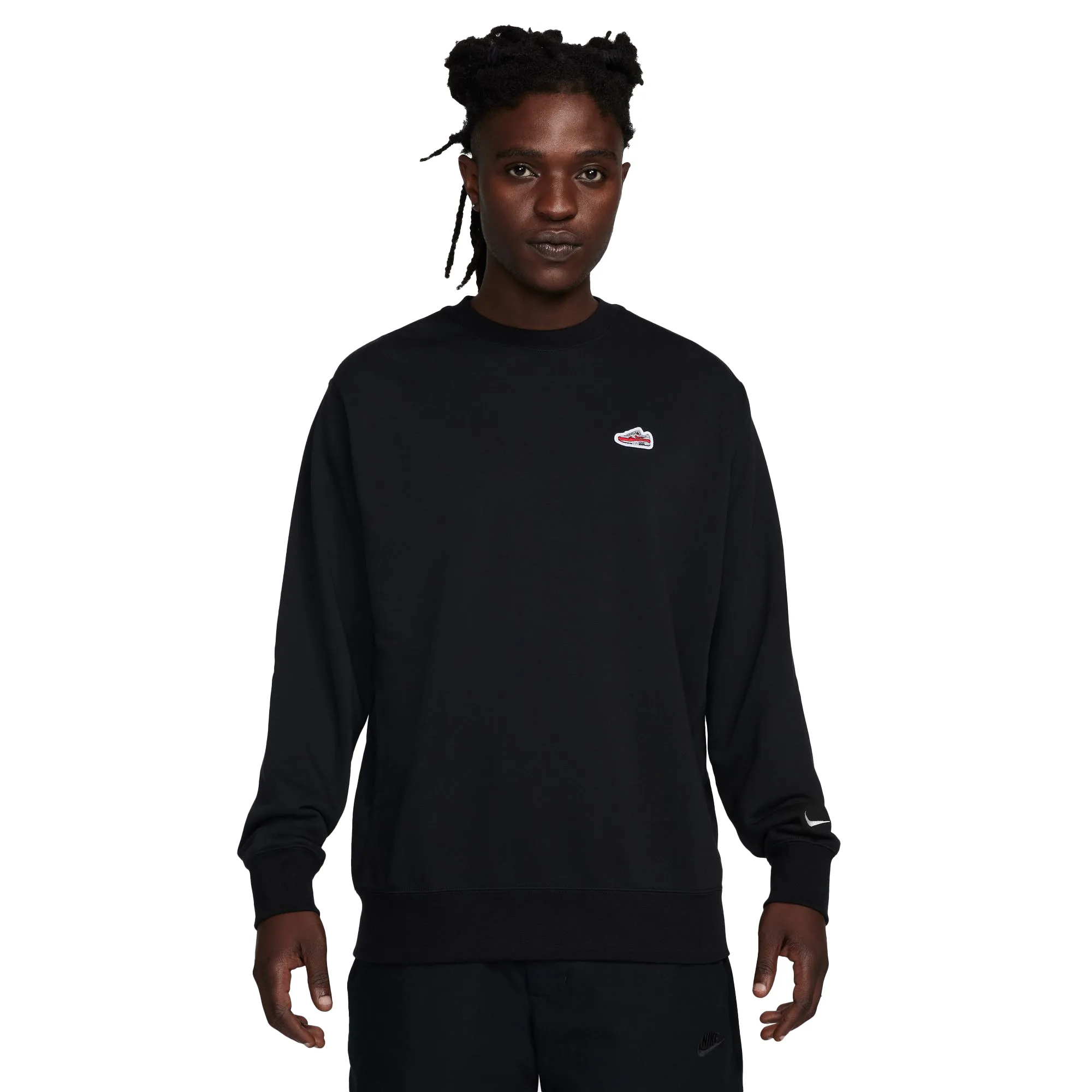 Nike Sportswear French Terry Crew-Neck Sweatshirt "Black" FZ5202-010