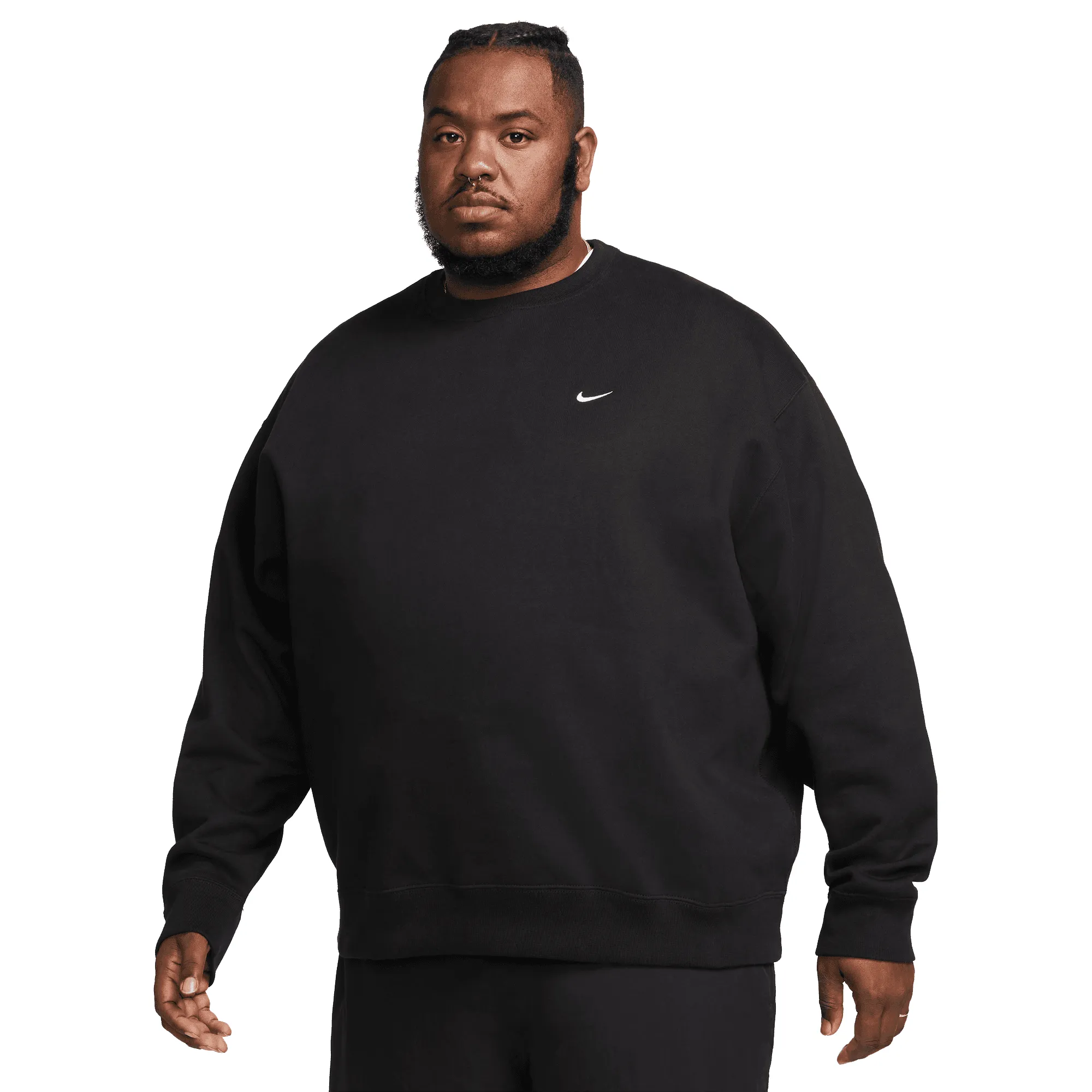 NikeLab NRG Solo Swoosh Crewneck Black/White DX1361-010