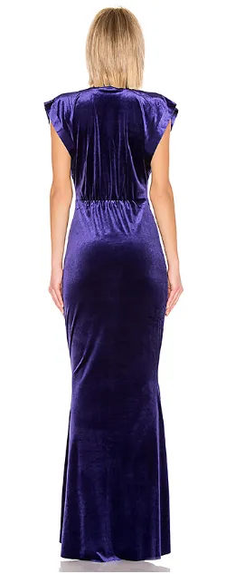 Rectangle Velvet Gown