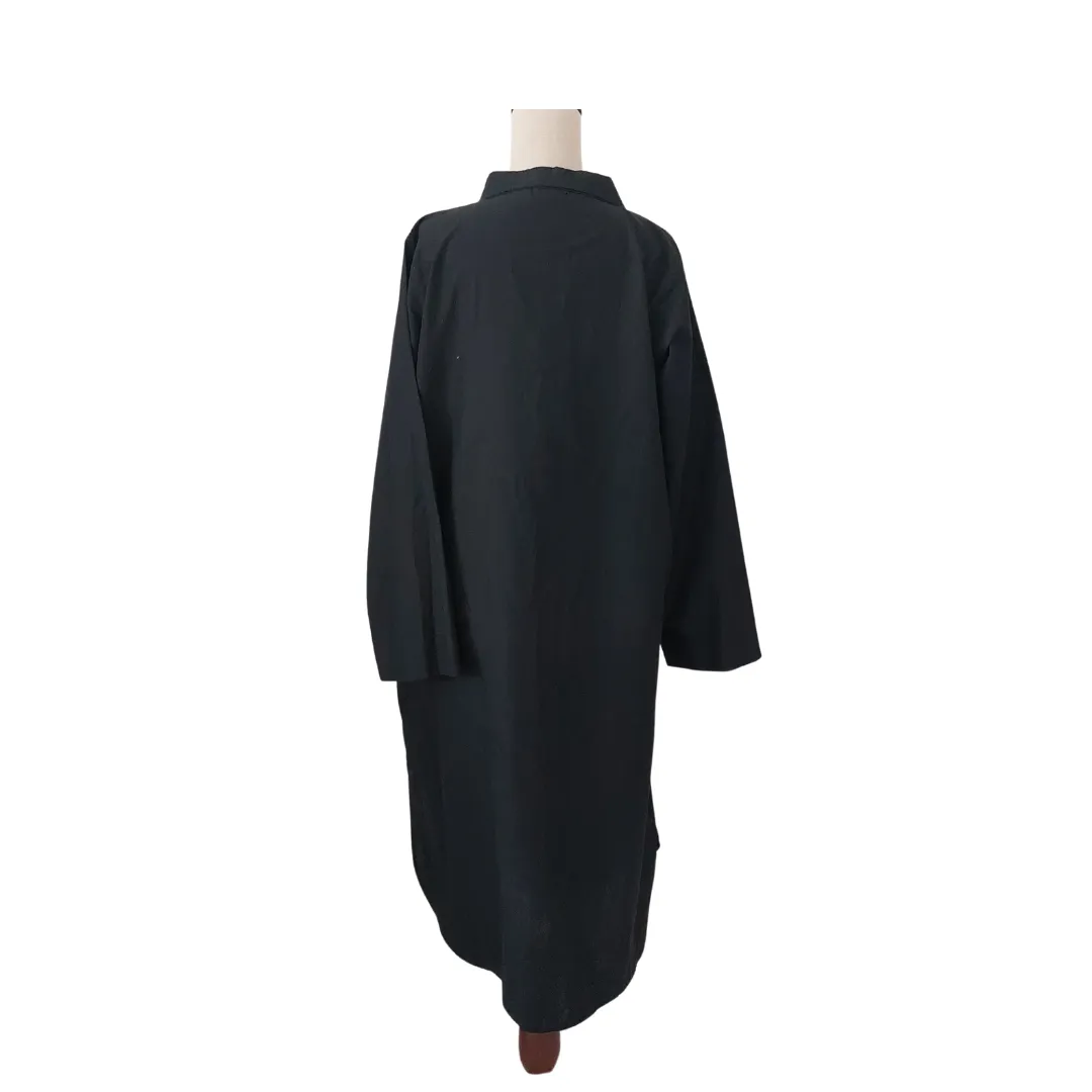 Sanober Azfar Black Collared Kurta | Gently Used |