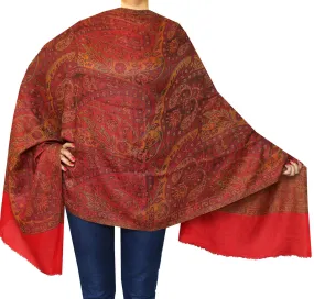 Shawls Paisley Wool Scarf Womens Indian Clothing Gift (84 x 30 inches)