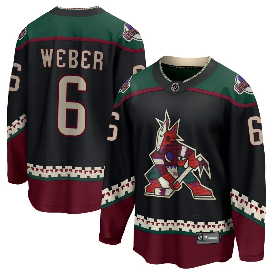 Shea Weber Arizona Coyotes Fanatics Branded 2021/22 Home Breakaway Jersey - Black