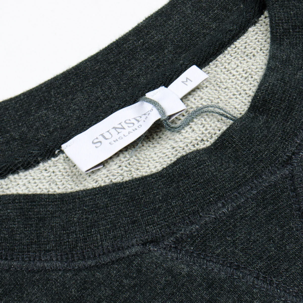 Sunspel - Loopback Sweatshirt - Black Marl