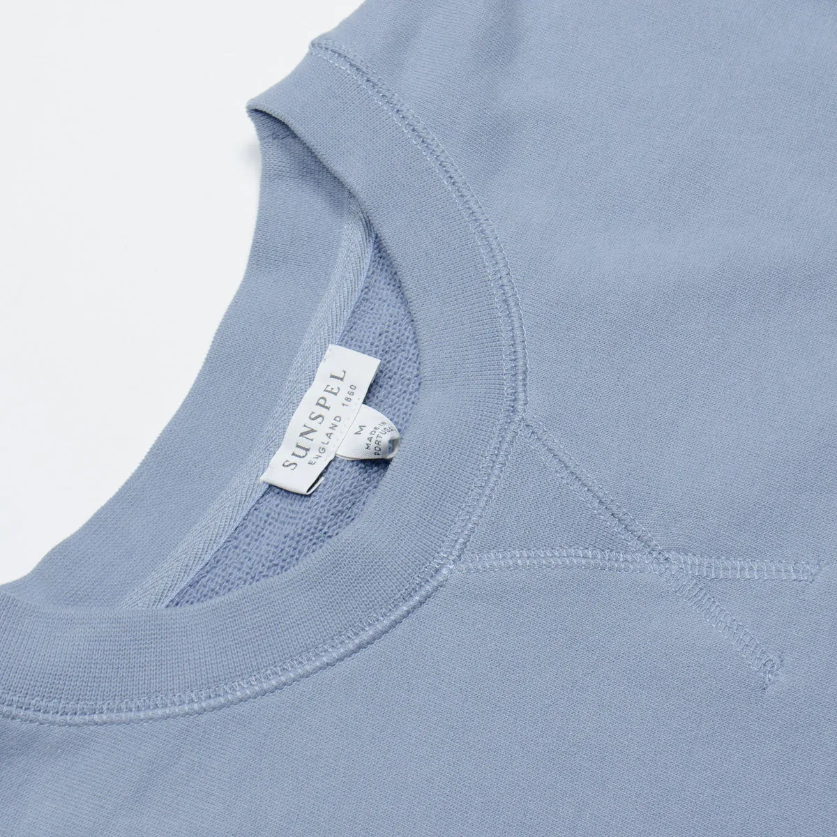 Sunspel - Loopback Sweatshirt - Blue Sky