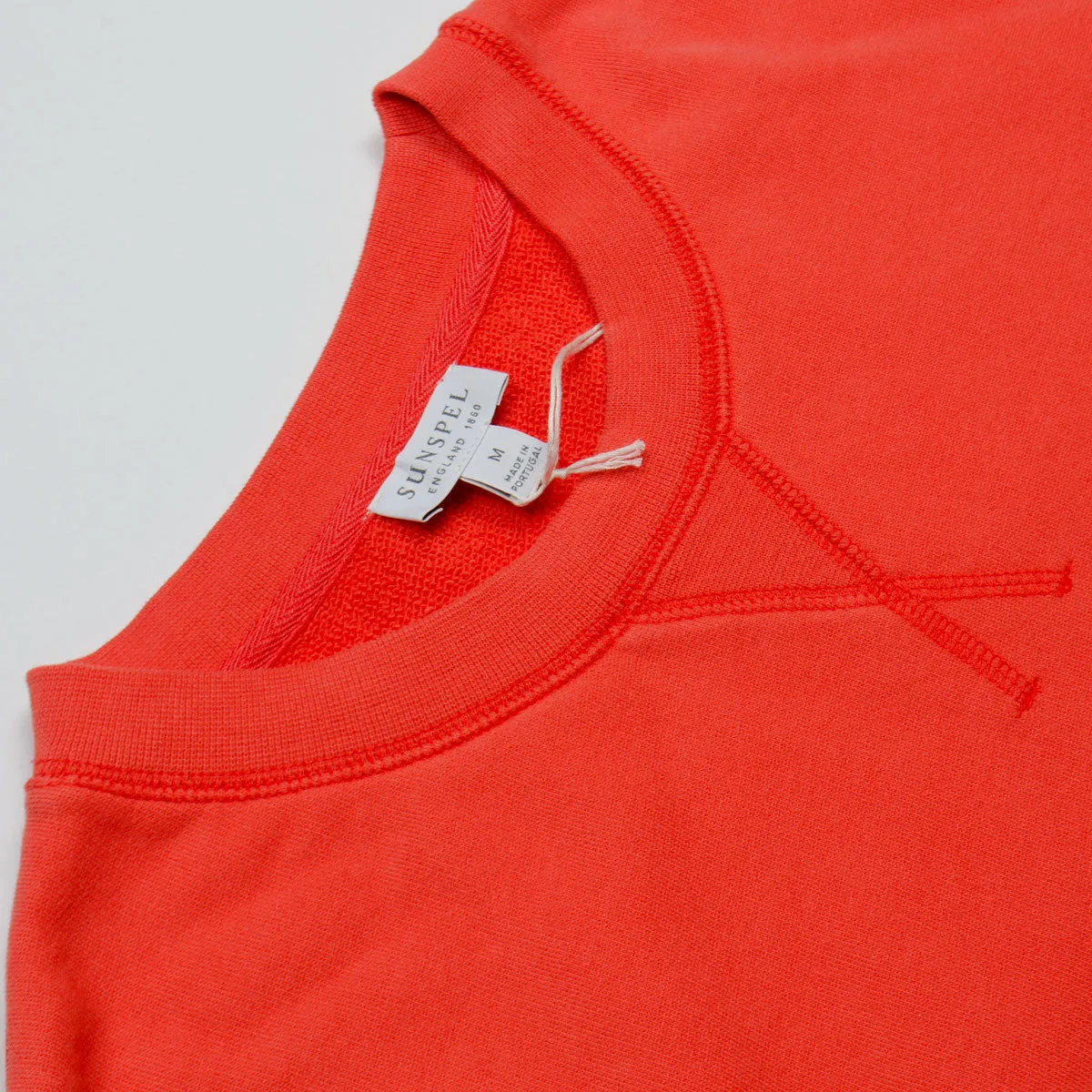 Sunspel - Loopback Sweatshirt - Booth Red