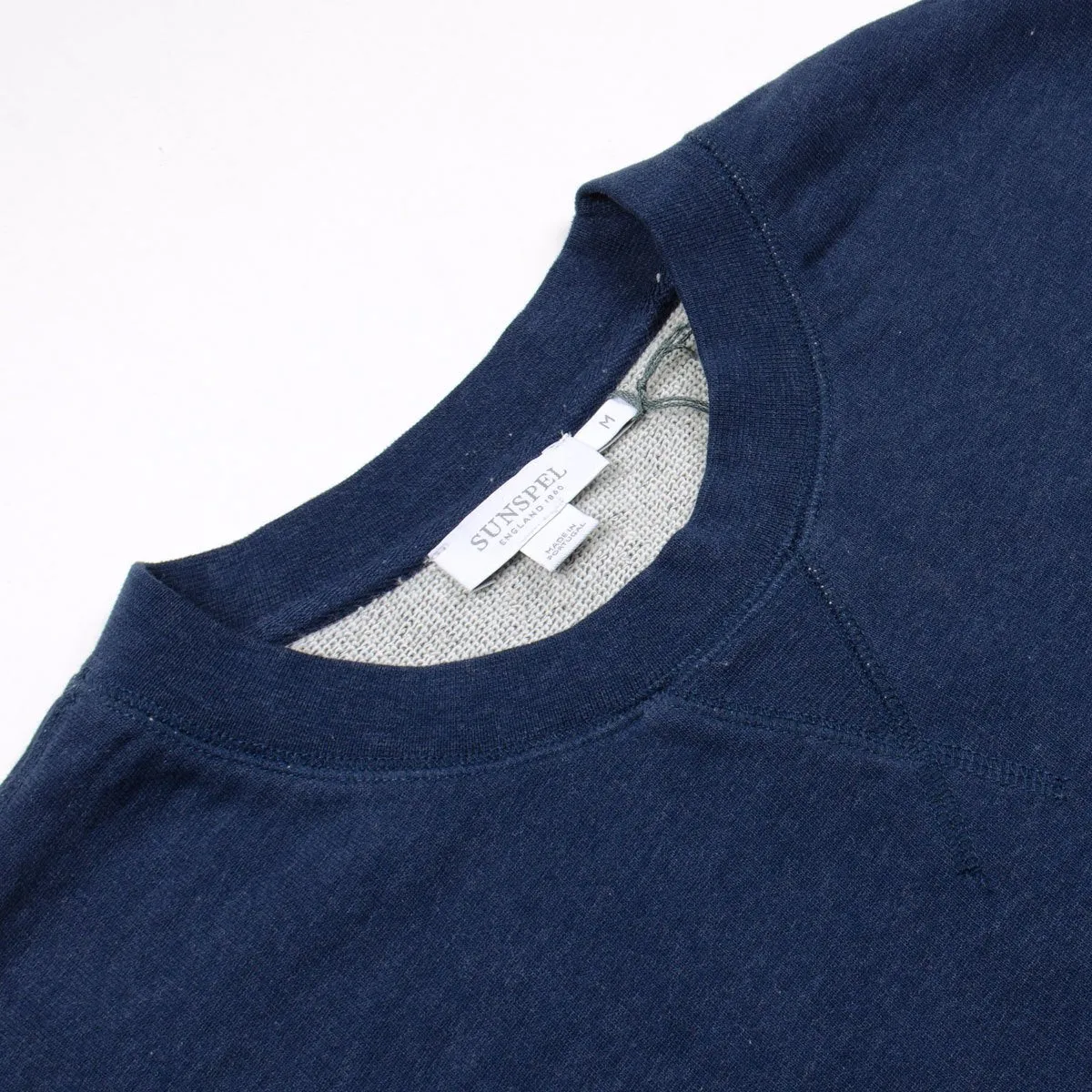 Sunspel - Loopback Sweatshirt - Navy Melange