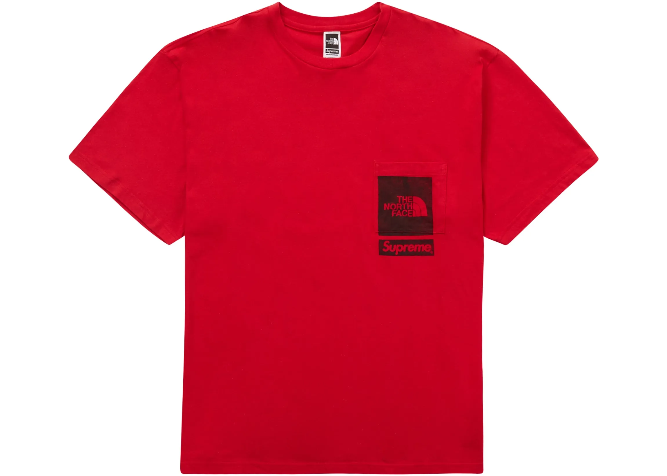 Supreme The North Face Printed Pocket Tee Red