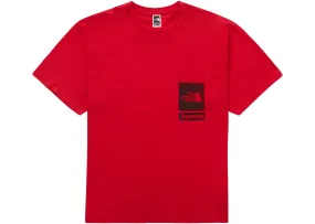 Supreme The North Face Printed Pocket Tee Red