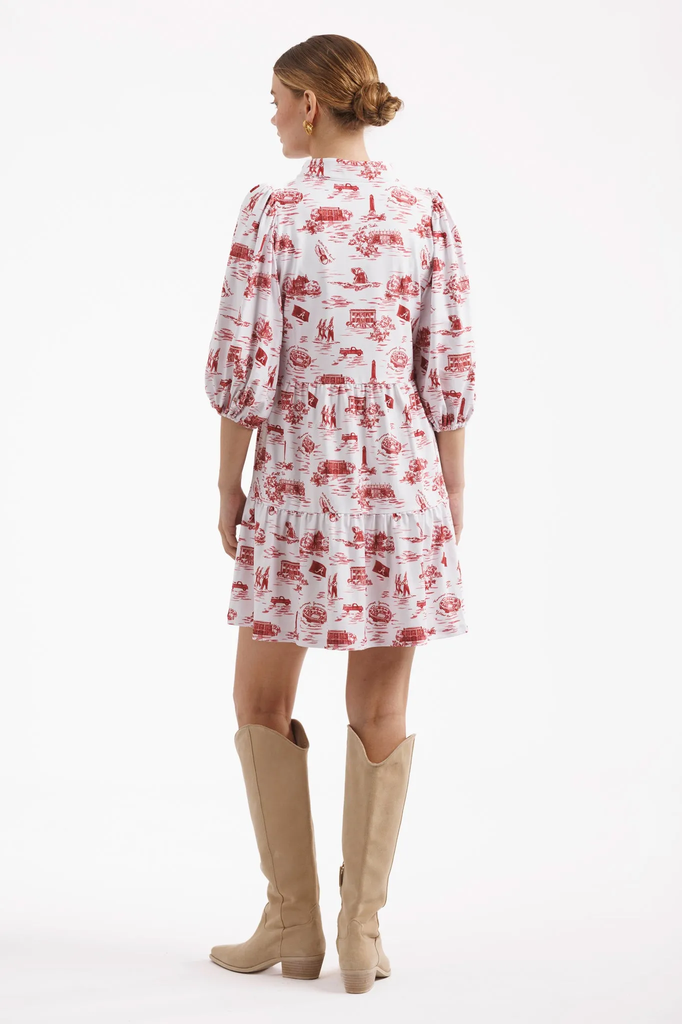 Tailgate Collection Tory Dress - Alabama Gameday Toile