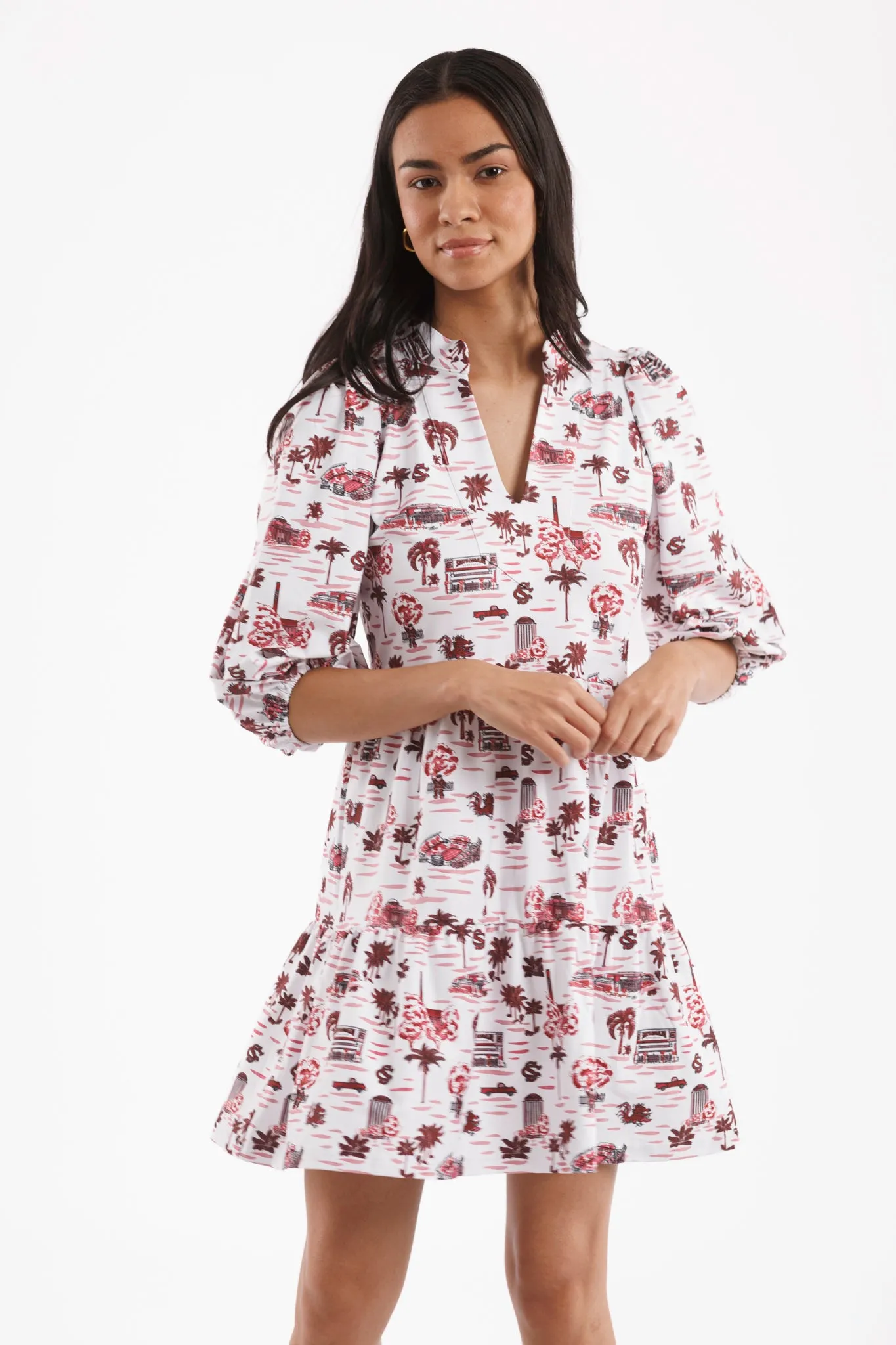 Tailgate Collection Tory Dress - Gamecock Toile