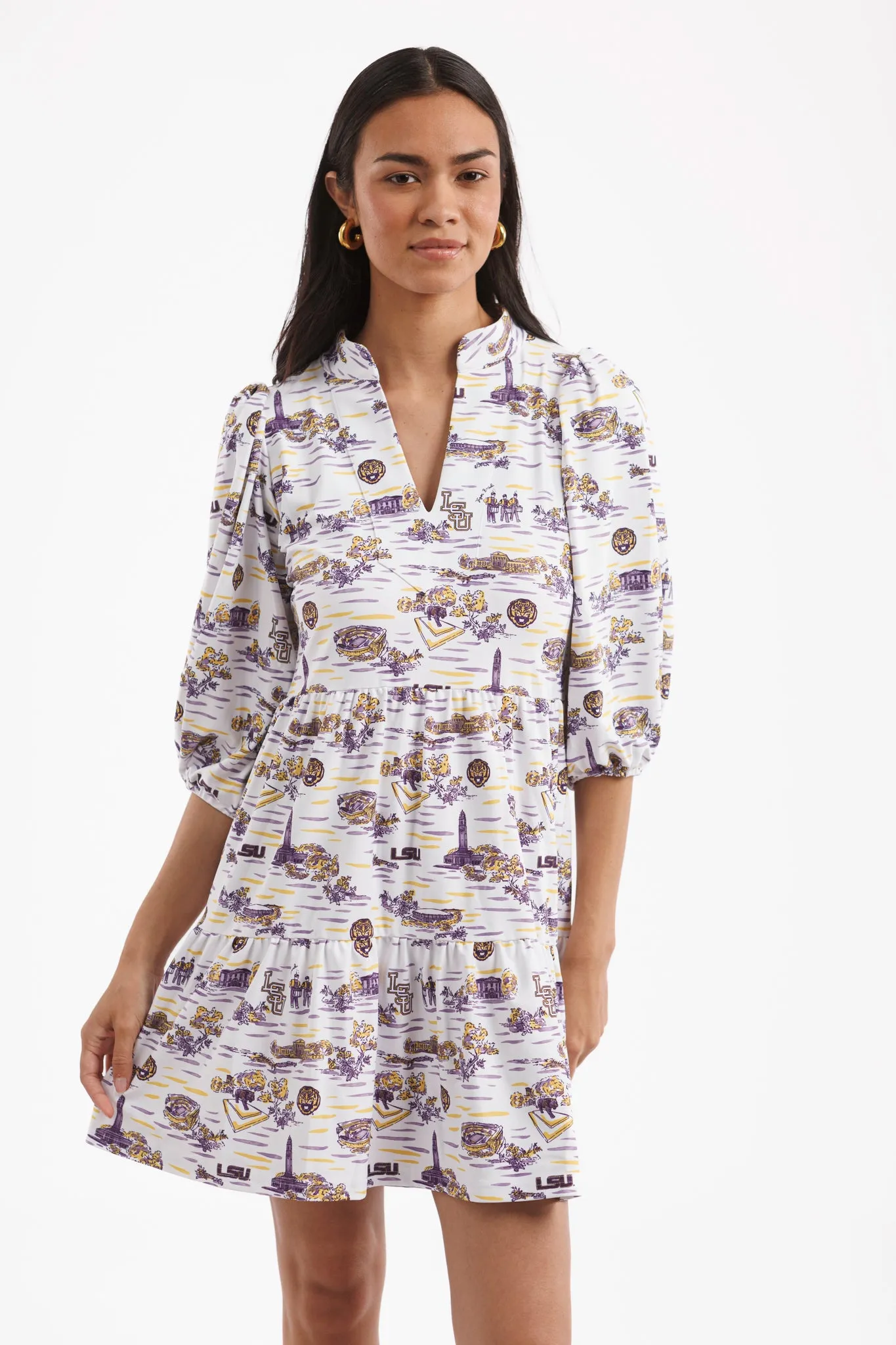 Tailgate Collection Tory Dress - LSU Toile