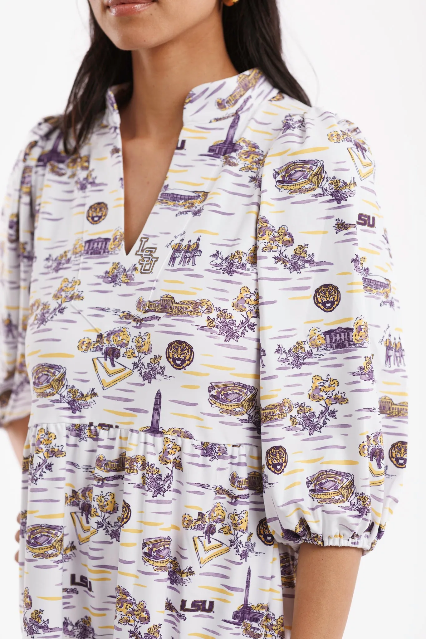 Tailgate Collection Tory Dress - LSU Toile