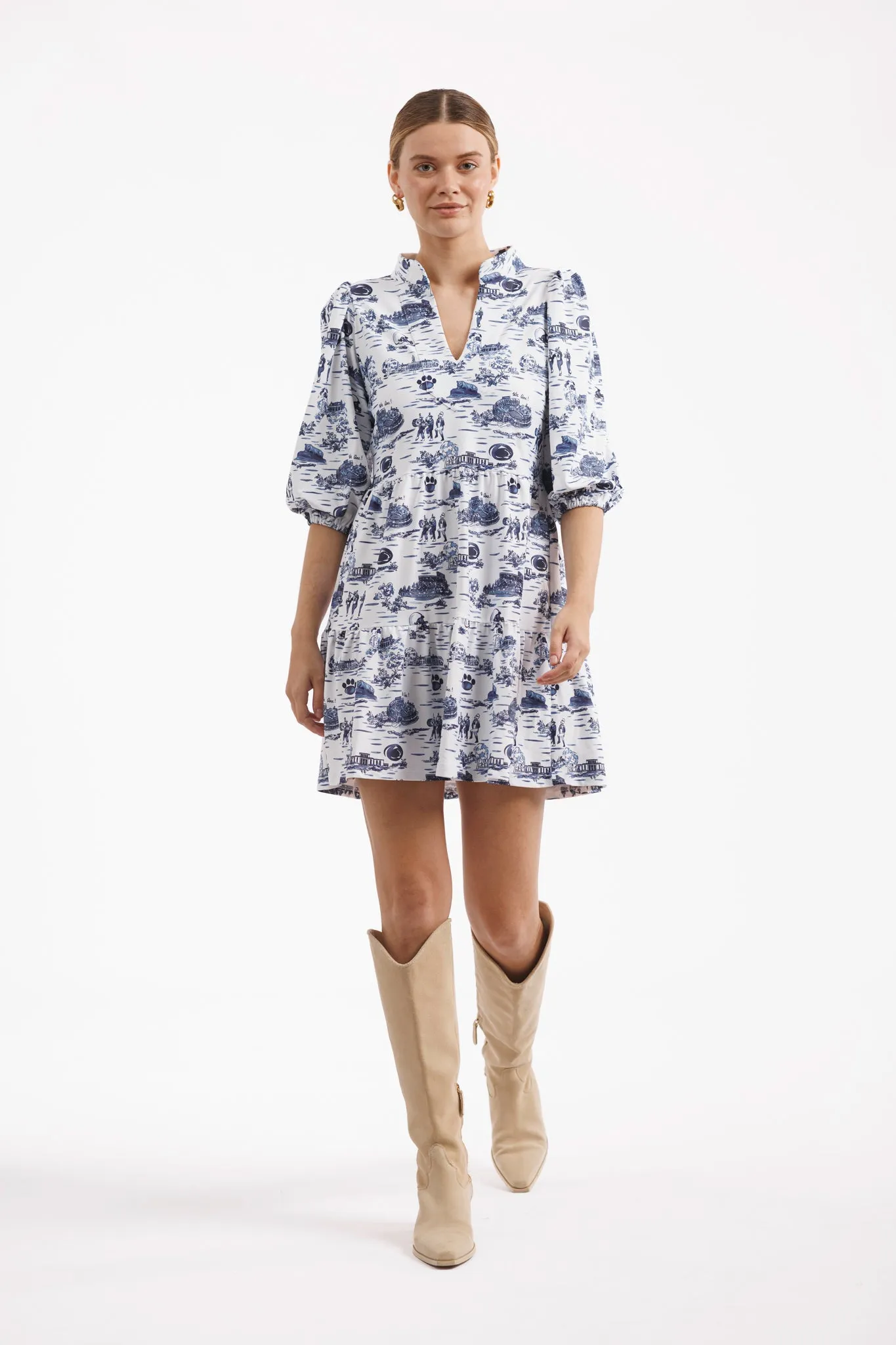 Tailgate Collection Tory Dress - Penn State Toile